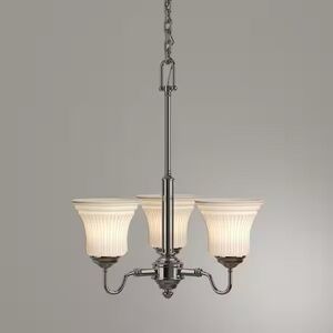 3 Light Chandelier Brushed Nickel Hampton Bay